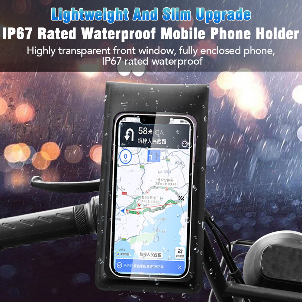 360°Rotation Motorcycle Bike Handlebar Phone Holder Touch Screen BIKE FIELD