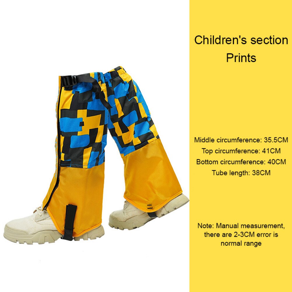 Kids Waterproof Ski Gaiters for Winter Adventures BIKE FIELD