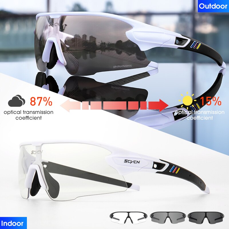 Red Photochromic Cycling Sunglasses BIKE FIELD