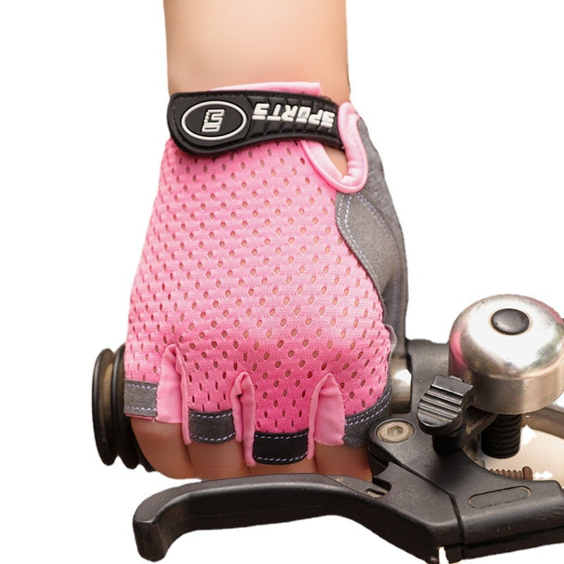 Half-Finger Children's Cycling Gloves BIKE FIELD