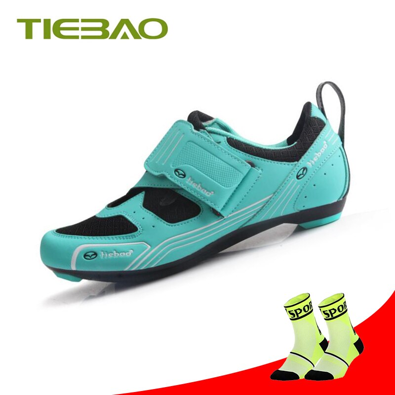 Tiebao Road Bike Shoes Triathlon Sapatilha Ciclismo Men Women Cycling Sneakers Self-locking Breathable Superstar Racing Shoes BIKE FIELD