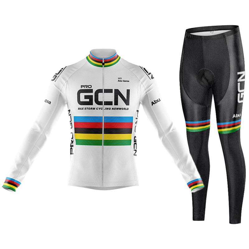 Mountain Bike Cycling Kit: Long Sleeve Jersey & 9D Gel Bib Pants Set BIKE FIELD