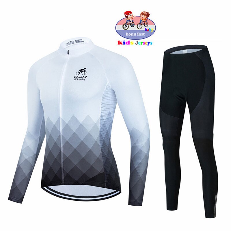 Boys' Long Sleeve Cycling Jersey Set for Spring and Autumn Adventures" BIKE FIELD