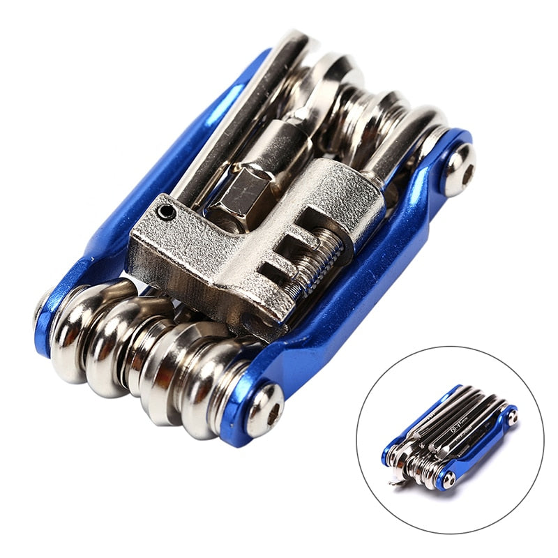 10-in-1 Bicycle Repair Multi-tool Kit: Hex, Spoke Wrench, Screwdriver BIKE FIELD