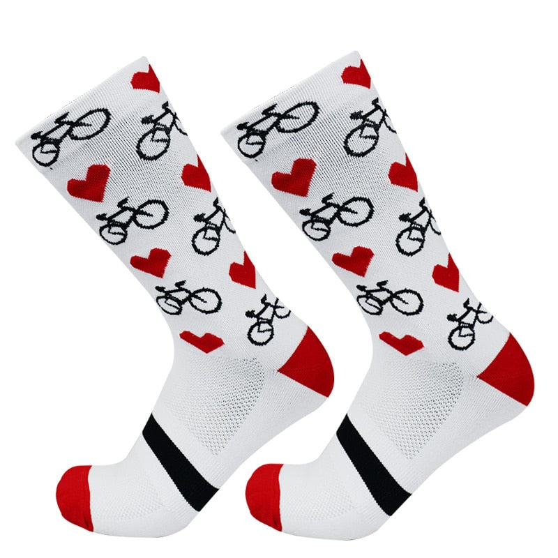 Professional Competition Compression Cycling Socks for Men and Women - Road Bike Racing and Running BIKE FIELD