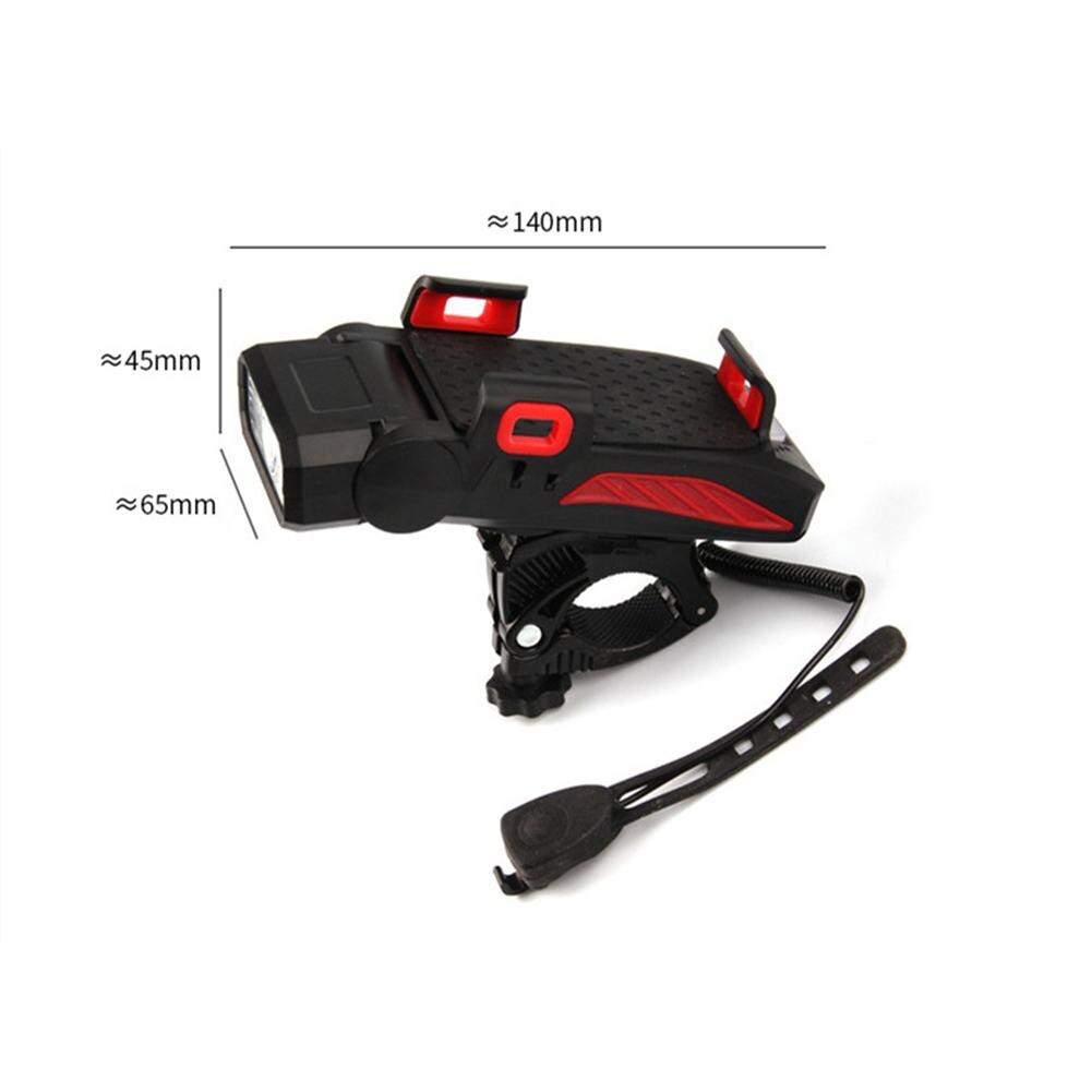 4-in-1 Mobile Phone Holder: Power Bank, Safety Horn, and Adjustable Light BIKE FIELD