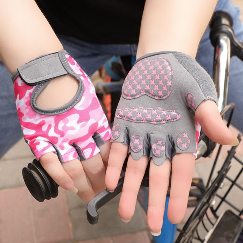 Half-Finger Children's Cycling Gloves BIKE FIELD