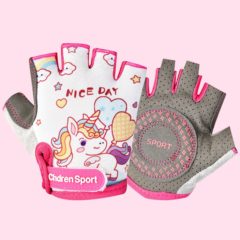 Unicorn/Dinosaur Half-Finger Cycling Gloves BIKE FIELD