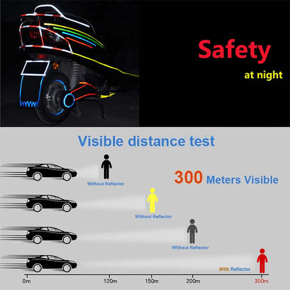 Safety Warning Lighting Sticker for Bicycle BIKE FIELD