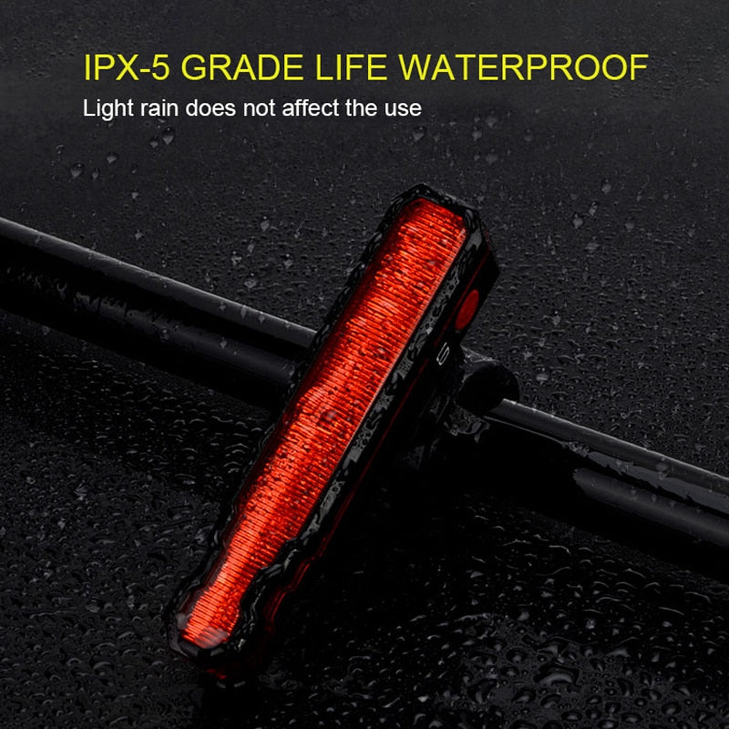 Spider Laser USB Taillight Bike Warning Light Cycling LED Tail light Waterproof MTB RoadBike Bicycle Rear Light Back Lamp BIKE FIELD