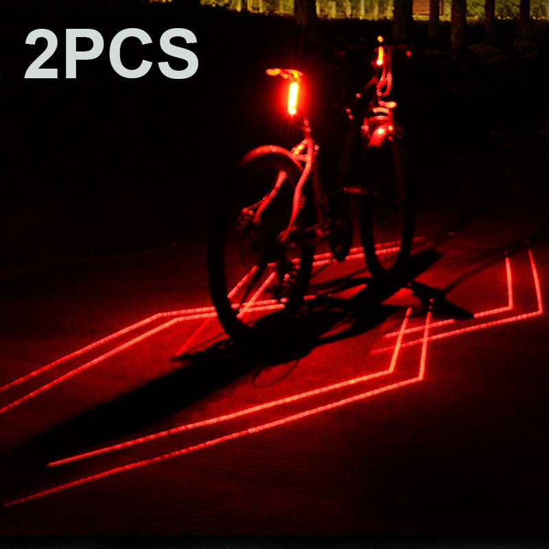 Spider Laser USB Taillight Bike Warning Light Cycling LED Tail light Waterproof MTB RoadBike Bicycle Rear Light Back Lamp BIKE FIELD