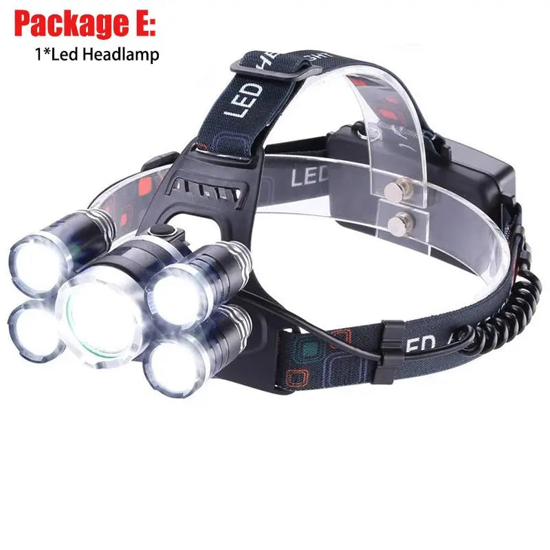 T20 LED Headlamp – Ultra Bright, USB Rechargeable, Waterproof BIKE FIELD