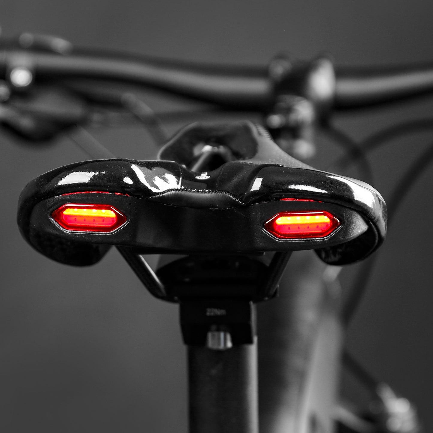 Road Bike Saddle with Warning Taillight - USB Charging, Breathable & Soft BIKE FIELD