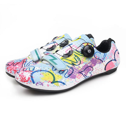 Colorful Graffiti Cycling Shoes for Men and Women BIKE FIELD