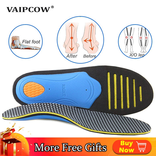Unisex Orthotic Arch Support Insoles: EVA Cushioning for Flat Feet BIKE FIELD