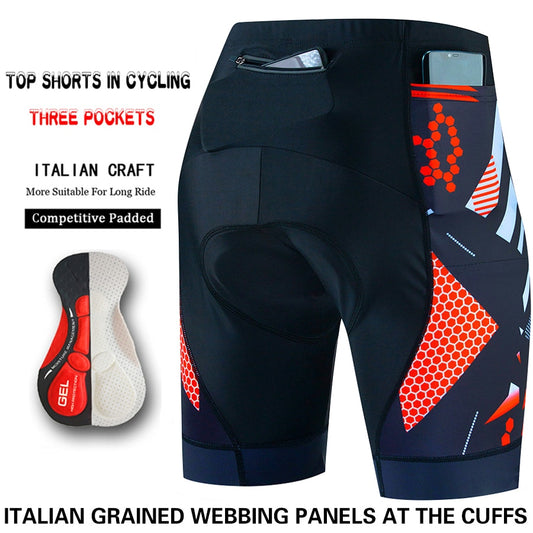 Three Pocket Cycling Shorts - Unleash the Pro Cyclist in You! BIKE FIELD