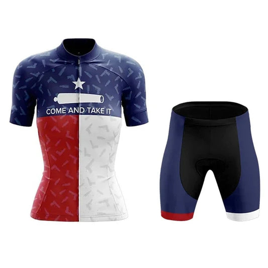 USA Funny Summer Cycling Jersey Set: Gel Breathable Pad MTB Clothes for Road Wear BIKE FIELD