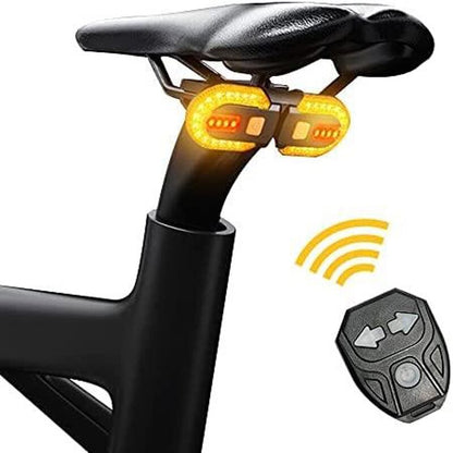 Bike Turn Signal Rear Light - USB Rechargeable LED Bicycle Lamp with Wireless Remote Control BIKE FIELD