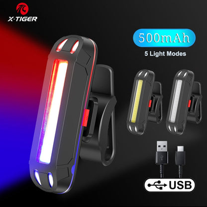 Super Bright Led Bicycle Light USB Rechargeable BIKE FIELD