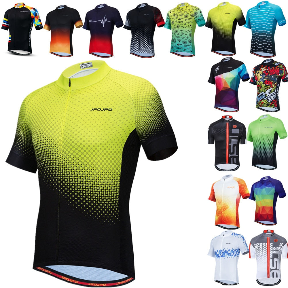 Performance Pro: Men's Yellow Cycling Jersey | Breathable MTB Bike Top for Summer Riding | Short Sleeve Road & Mountain Biking Apparel BIKE FIELD