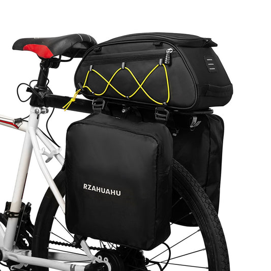 Bicycle Rear Seat Bag Cooler Bag with 2 Side Hanging Bags BIKE FIELD