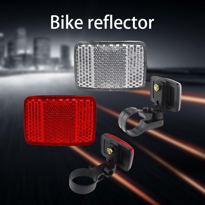 New Handlebar Bicycle Front and Rear Warning Reflectors Set BIKE FIELD