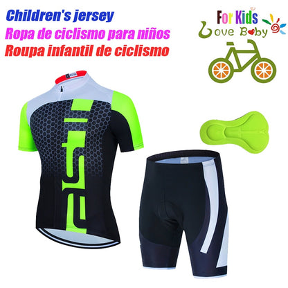 Kids Cycling Jersey Set for Young Cyclists BIKE FIELD