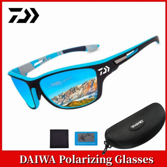 DAIWA Polarized Fishing Sunglasses for Men Fishing Driving Cycling UV Protection Goggles Sports Sun Glasses UV400 BIKE FIELD