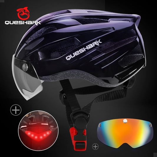 Ultralight Cycling Helmet with LED Taillight: BIKE FIELD