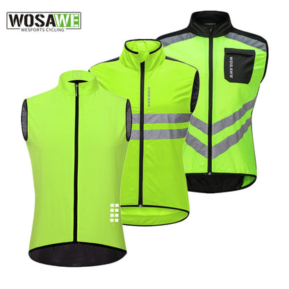 Reflective Cycling Vest: Sleeveless Sports Jersey BIKE FIELD