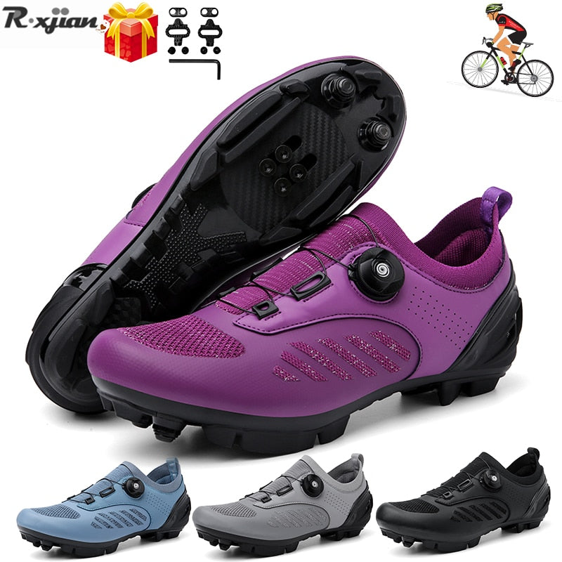 Ultralight Mountain Bike Shoes: Self-Locking Cleats for Men, Flat Speed Sneakers for Women BIKE FIELD