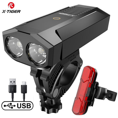 USB Charging Bike Light - Versatile LED Front Lampan BIKE FIELD