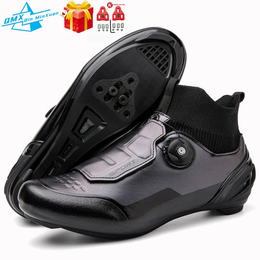 High-Top Carbon Cleats SPD Road Bike Shoes - Self-Locking MTB Cycling Sneakers for Men & Women BIKE FIELD